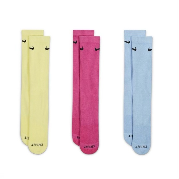 1 Nike Everyday Plus Cushioned Training Crew Socks - Picture 2 of 3